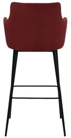 Scaun de bar rosu in diferite materiale ✔ model SINDY