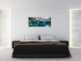 Tablou - Lac în Alpi (120x50 cm)