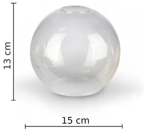 Lustră aplicată STAR 5xE27/60W/230V negru/transparent