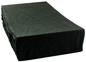 Cearșaf jersey 180x200 cm - negru