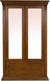 Dulap lemn masiv Bernhard 2 Usi, 120 × 55 × 218 cm