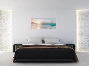 Tablou - Plaja de vis (120x50 cm)