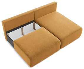 Colțar portocaliu extensibil/cu spațiu de depozitare (cu colț pe partea dreaptă) Kalena – Makamii