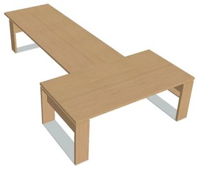 Masă Verno+ 200 x 370 cm, cu extensie, stejar deschis