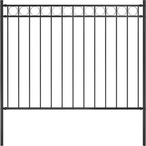 vidaXL Gard de grădină Assen oțel 1,7x1 m negru