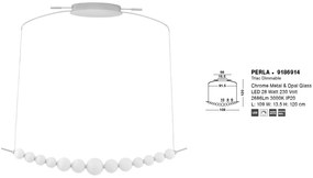 Lustra LED suspendata design decorativ PERLA