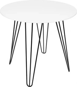 OFERTA Masa rotunda de dining HARRY 100x100, alb II. calitate