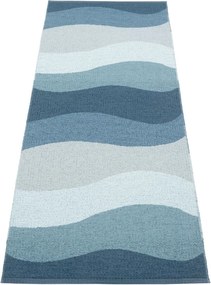 Covor tip traversă pentru interior și exterior albastru 70x200 cm Urvi Water – Pappelina