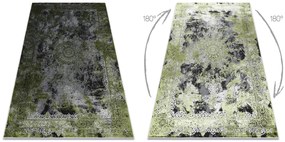 Covor VINCI 1407 modern Rozetă vintage - structural verde / antracit
