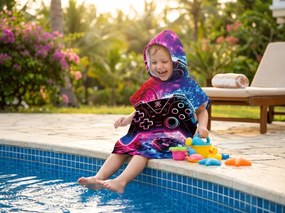 Poncho pentru copii GAMES colorat 60x120 cm