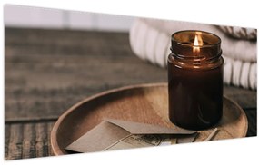 Tablou - Lumânare aprinsă (120x50 cm)