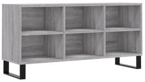 vidaXL Comodă TV, gri sonoma, 103,5x30x50 cm, lemn compozit