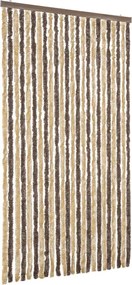 vidaXL Perdea pentru insecte, maro închis și bej, 100x230 cm, chenille