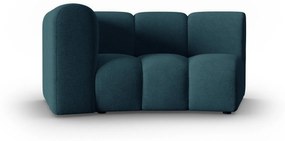 Modul pentru canapea Lupine in semicerc cu tapiterie din tesatura structurala, turcoaz