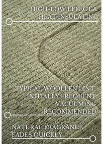 Covor tip traversă verde țesut manual din lână 80x250 cm Charlotte – Villeroy&amp;Boch