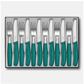 Victorinox - Set de tacâmuri SWISS CLASSIC, 12 piese, turcoaz