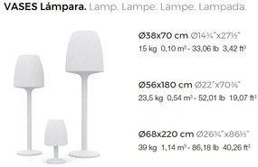 CORP DE ILUMINAT LED DECORATIV VASES FLOOR LAMP H-70cm