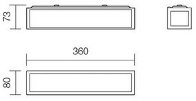 Redo 01-703 - Aplica de perete pentru baie EGO, 2xE14/28W/230V, 36 cm, IP44, crom