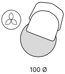 Covor pentru copii crem ø 110 cm Neethu Avoine – Nattiot