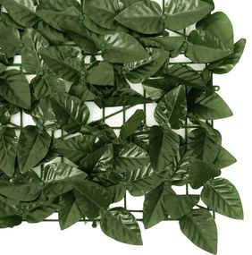 Paravan de balcon, frunze verde inchis, 300x150 cm Morkegronn, 300 x 150 cm