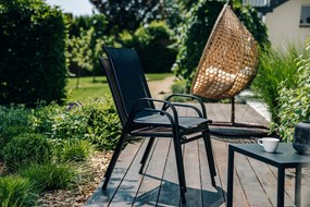 OFERTA Set 2 scaune de gradina TAVERNO gri/negru Clasa II