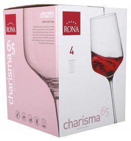 Set 4 pahare vin 650ml, RONA Charisma