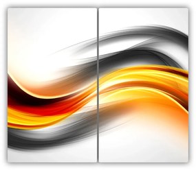 Tocator din sticla valuri abstractizare