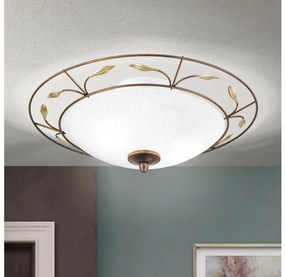 Plafonieră Orion DL 7-338/2 LUCA 2xE14/40W/230V d. 40 cm bronz/patină