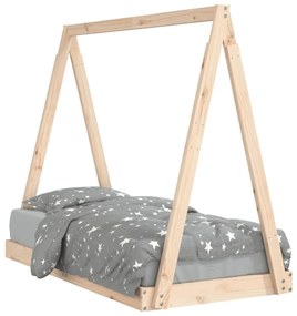 834525 vidaXL Cadru de pat pentru copii, 70x140 cm, lemn masiv de pin