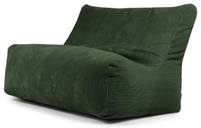 Fotoliu bean bag verde cu tapițerie din catifea reiată Sofa Seat Lounge – SLOWDOWN