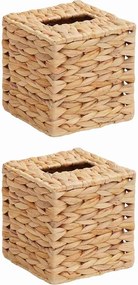 vidaXL Capace pentru cutii de șervețele 2 pcs Zambilă de apă natural