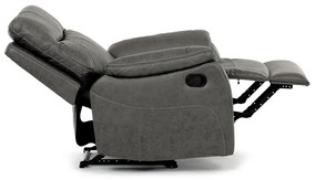 Fotoliu reclinabil 4092 GREY3, vintage, gri