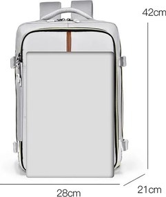 Rucsac impermeabil pentru școală, călătorie și sport Gri