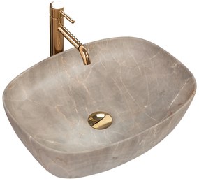 Lavoar Freja ceramica sanitara Marmura Beige – 51 cm