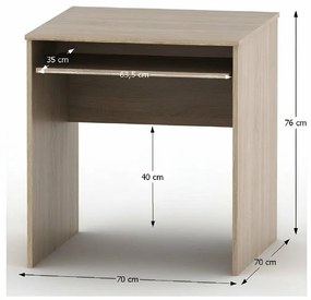 Birou cu sertar TEMPO ASISTENT 023, stejar sonoma