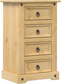 vidaXL Noptieră Corona, 53x39x84 cm, lemn masiv de pin