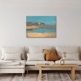 Tablou - Odilon Redon, Village by the Sea in Brittany, reproducere (70x50 cm)