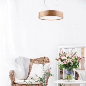 Brilagi - Lustru LED RGBW cu dimmer CARVALHO, 2xE27/15W/230V, Wi-Fi, stejar, Ø 37 cm