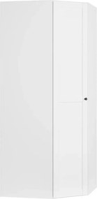 Dulap de colt FLEZ, alb, PAL, cu o usa, 103x103x240 cm