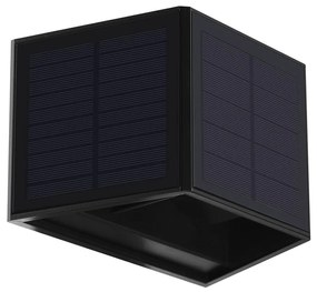 Aplică LED solară WINGS LED/2W/3,2V 6000K IP54 neagră