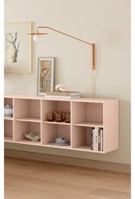 Bibliotecă roz-deschis suspendată 176x61x42 cm Mistral – Hammel Furniture