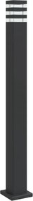 vidaXL Lampă de podea de exterior, negru, 110 cm, aluminiu