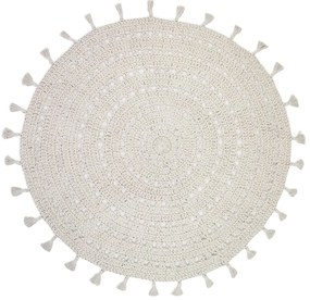 Covor pentru copii crem ø 120 cm Nila Ecru – Nattiot