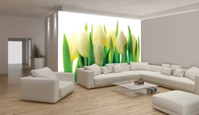 Fototapet - Arta florală - abstract (152,5x104 cm), în 8 de alte dimensiuni noi