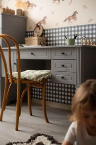 Birou elegant Ines gri L132 cm