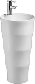 Lavoar freestanding Fluminia Novicia-B alb 42 cm