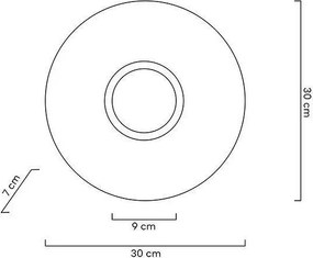 Aplica lumina ambientala LED Onda auriu