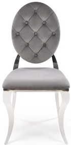 Scaun sufragerie Regino (gri + argintiu). 1123670