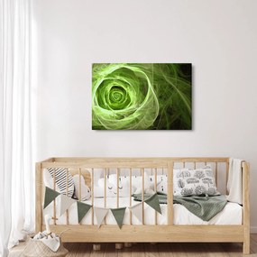 Tablou - Abstract Rose Green (90x60 cm)