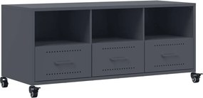 vidaXL Dulap TV, antracit, 100,5x39x43,5 cm, oțel